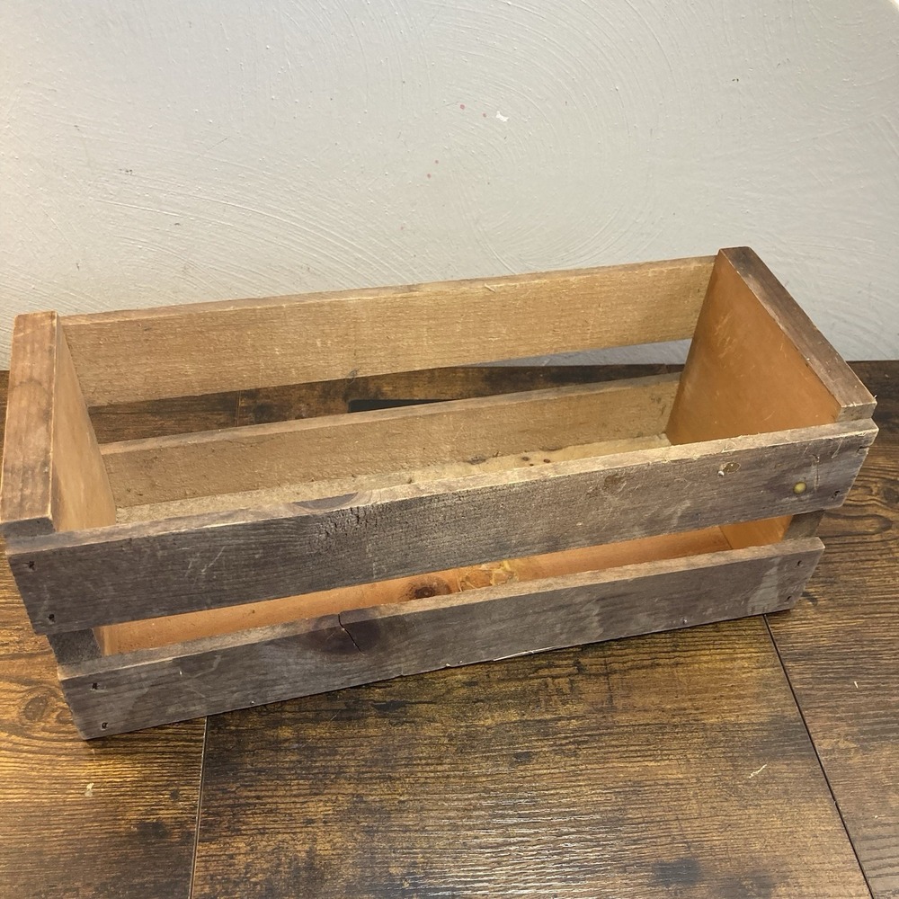 Wooden‎ CD Crate Fits 28-30 With Flaws Rustic See Details